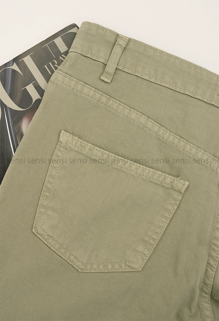 شلوار کتان نیم بگ کد1005225